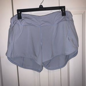 Blue lululemon speed up shorts